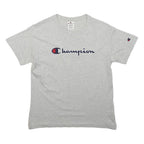 CHAMPION Mens Grey Logo Graphic T-Shirt XS Short Sleeve Crew Neck Cotton