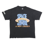 PULL & BEAR Mens Black Space Jam A New Legacy Graphic T-Shirt L Short Sleeve