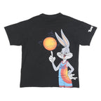 PULL & BEAR Mens Black Space Jam A New Legacy Graphic T-Shirt L Short Sleeve