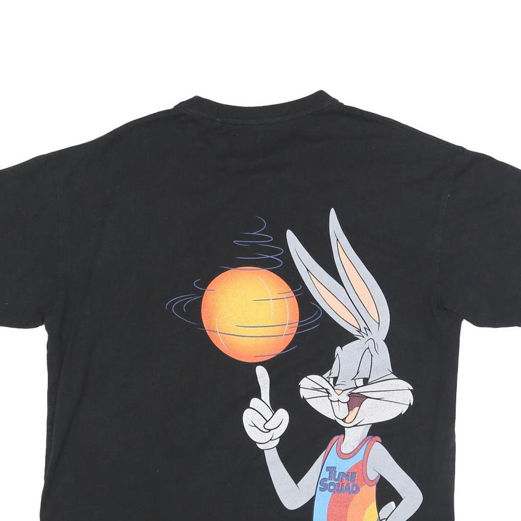 PULL & BEAR Mens Black Space Jam A New Legacy Graphic T-Shirt L Short Sleeve
