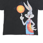 PULL & BEAR Mens Black Space Jam A New Legacy Graphic T-Shirt L Short Sleeve