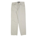 CALVIN KLEIN JEANS Mens Cotton Blend Beige Regular Trousers W32 L30 Classic Zip