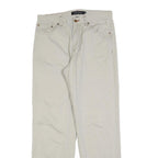 CALVIN KLEIN JEANS Mens Cotton Blend Beige Regular Trousers W32 L30 Classic Zip