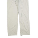CALVIN KLEIN JEANS Mens Cotton Blend Beige Regular Trousers W32 L30 Classic Zip