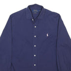 POLO RALPH LAUREN Mens Blue Shirt S Classic Button Down Long Sleeve Cotton