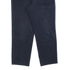 FAY Mens Cotton Blend Navy Regular Straight Trousers W35 L30 Classic Zip