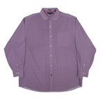 TOMMY HILFIGER Mens Shirt Red Geometric Long Sleeve M