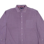 TOMMY HILFIGER Mens Shirt Red Geometric Long Sleeve M