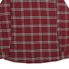 WRANGLER Mens Red & White Check Shirt M Long Sleeve Button Casual Cotton