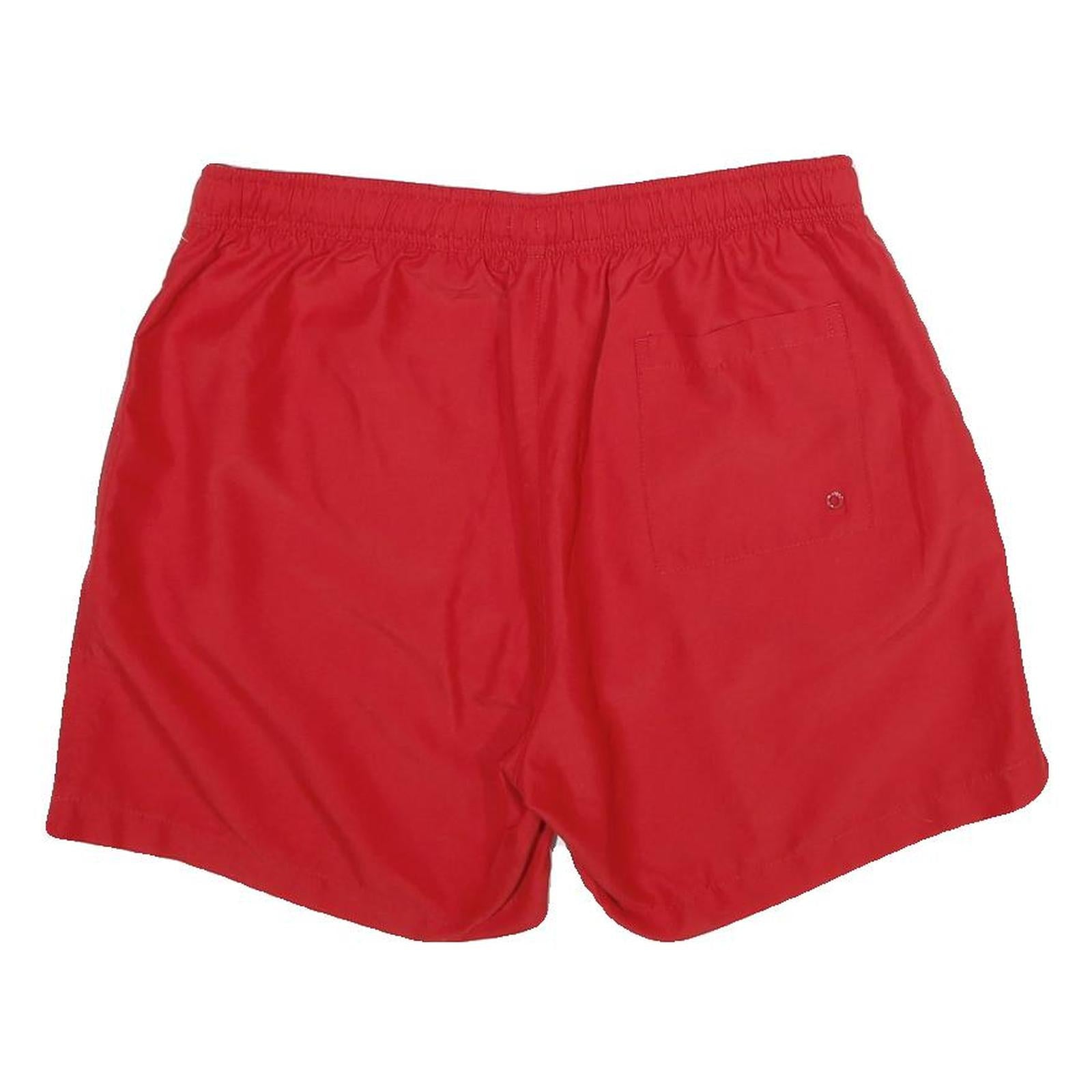 CALVIN KLEIN Mens Shorts Red L W32 Drawstring Casual Sportswear