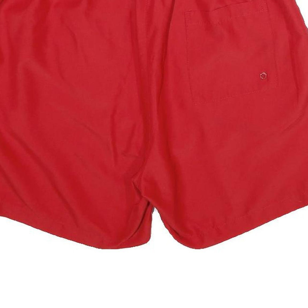 CALVIN KLEIN Mens Shorts Red L W32 Drawstring Casual Sportswear