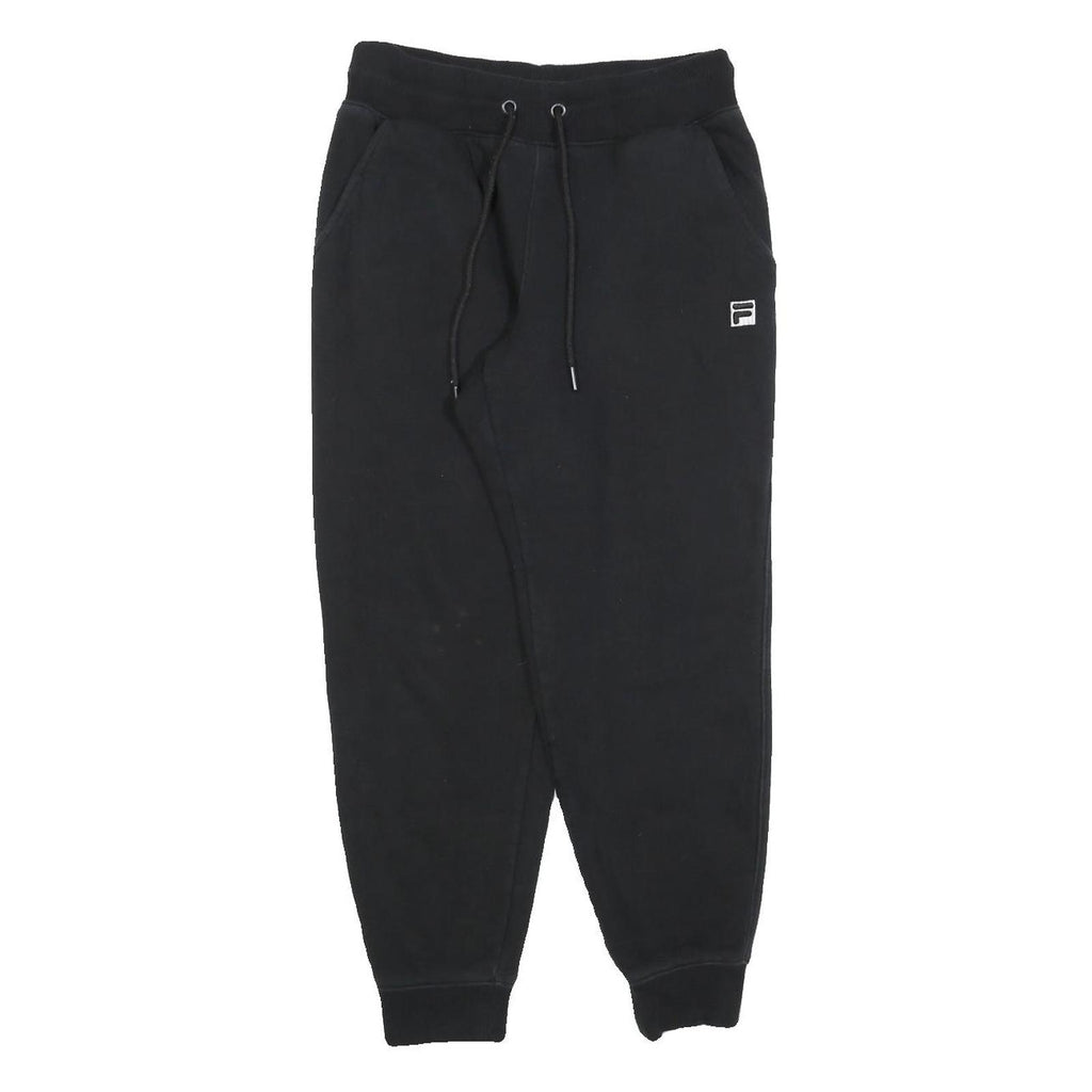 FILA Womens Joggers Black Slim Tapered S W26 L26 Cotton Blend Casual Sportswear