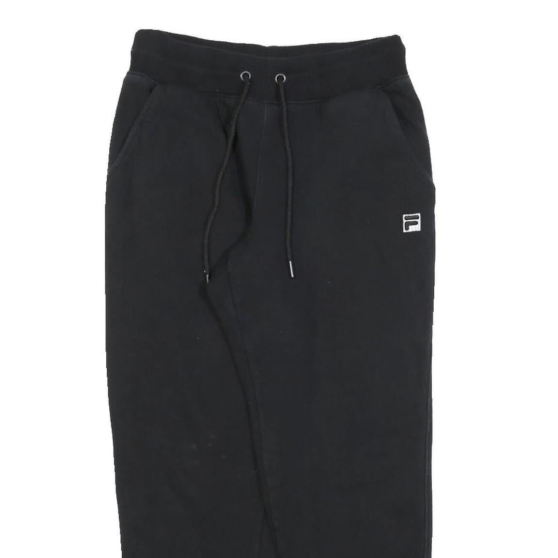 FILA Womens Joggers Black Slim Tapered S W26 L26 Cotton Blend Casual Sportswear