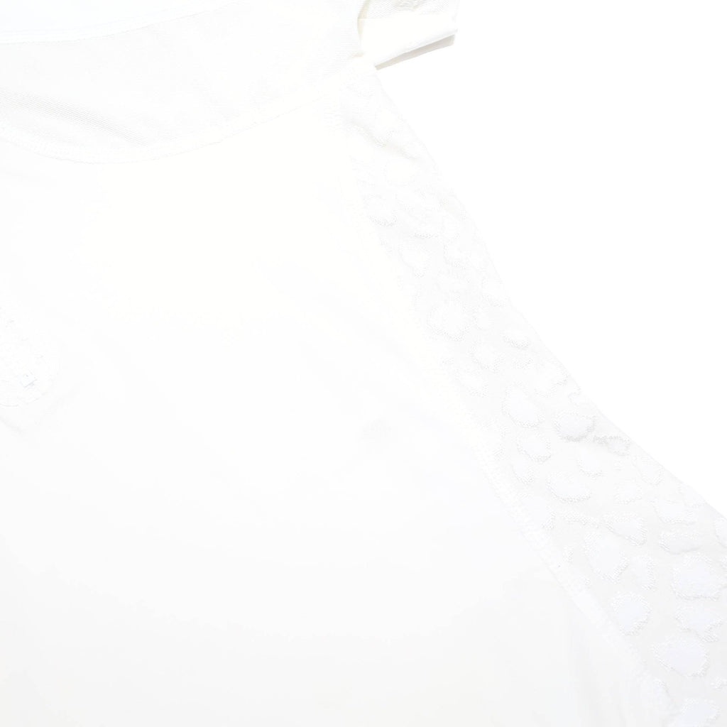 ADIDAS BY STELLA MCCARTNEY Womens White Graphic T-Shirt S Short Sleeve Crew Neck