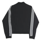 ADIDAS Womens Black White Sportswear Zip Jacket XL Polyester Plain