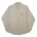 WOOLRICH Mens Beige Cotton Blend Shirt M Button Down Casual Workwear