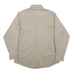 WOOLRICH Mens Beige Cotton Blend Shirt M Button Down Casual Workwear