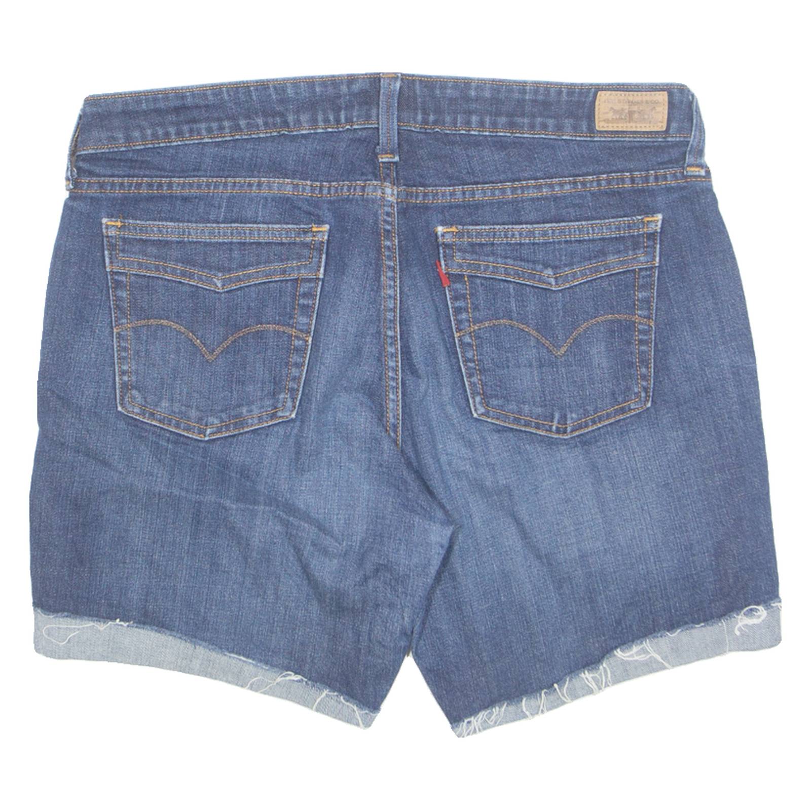 LEVI'S 545 Turn Up Womens Denim Shorts Blue M W32
