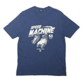 BEN SHERMAN Mens Blue Speed Machine Graphic T-Shirt M Short Sleeve Crew Neck