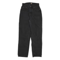 DICKIES Womens Jeans Black Relaxed Straight Denim Medium W26 L31 Workwear