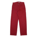 CARHARTT WIP Womens Relaxed Red Cotton Denim W26 L29 Casual Straight Leg Zip