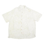 MERONA Mens White & Cream Cotton Blend Shirt XL Summer Casual Button
