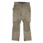 CARHARTT Mens Cotton Blend Beige Regular Fit Straight Trousers W31 L30 Workwear