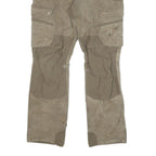 CARHARTT Mens Cotton Blend Beige Regular Fit Straight Trousers W31 L30 Workwear