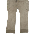 CARHARTT Mens Cotton Blend Beige Regular Fit Straight Trousers W31 L30 Workwear