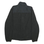STARTER Mens Black & Black Fleece Jacket M Polyester Zip Casual Warm Outerwear