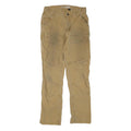 CARHARTT Mens Regular Fit Jeans Beige Cotton Blend W32 L31 Workwear Utility Zip