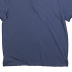 CALVIN KLEIN Mens Blue Striped Short Sleeve Polo Shirt L Cotton Blend Casual