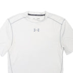 UNDER ARMOUR Womens White Athletic T-Shirt M Short Sleeve Crew Neck Sports Top