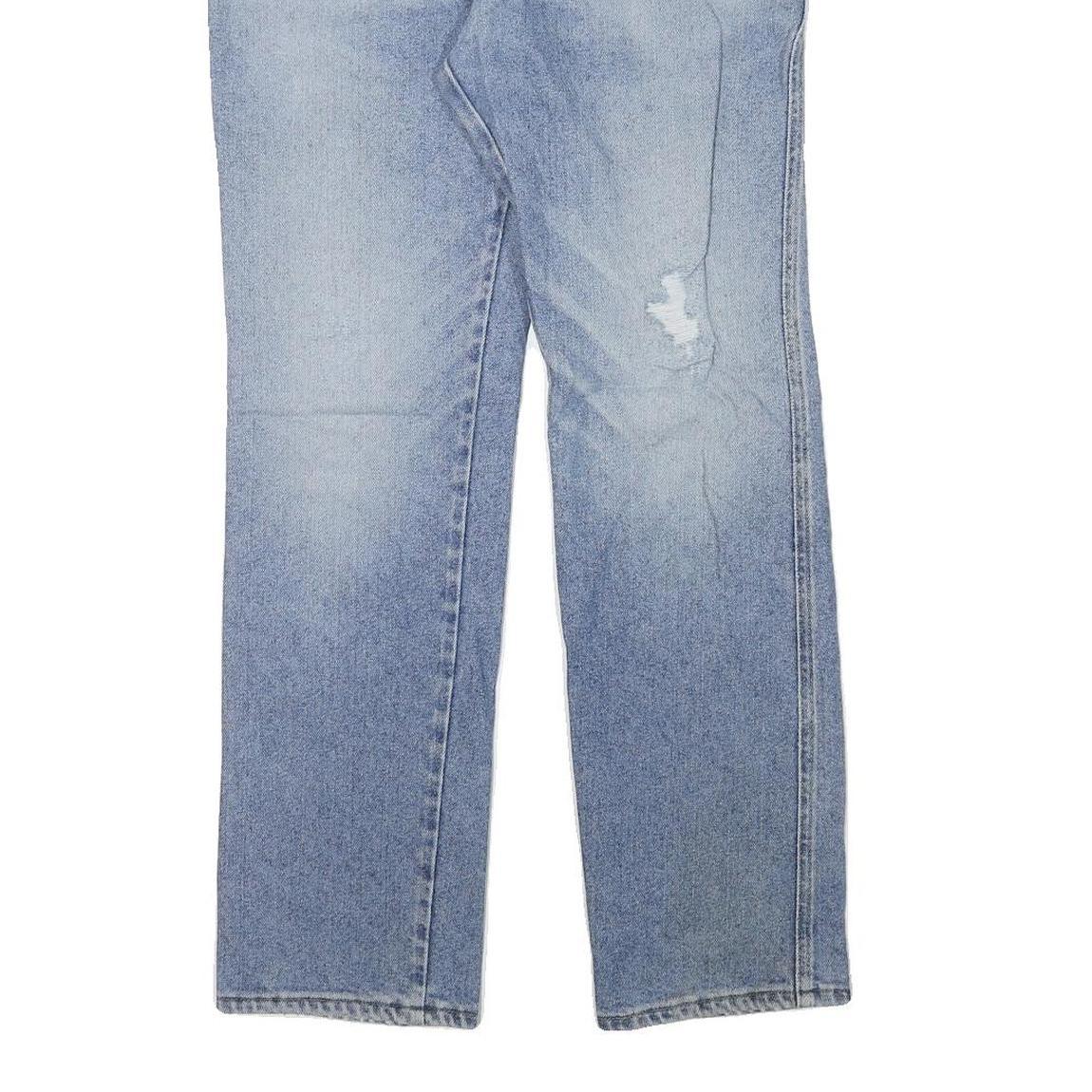 LEE Mens Regular Fit Light Blue Denim Jeans W32 L31 Zip Closure Casual Style