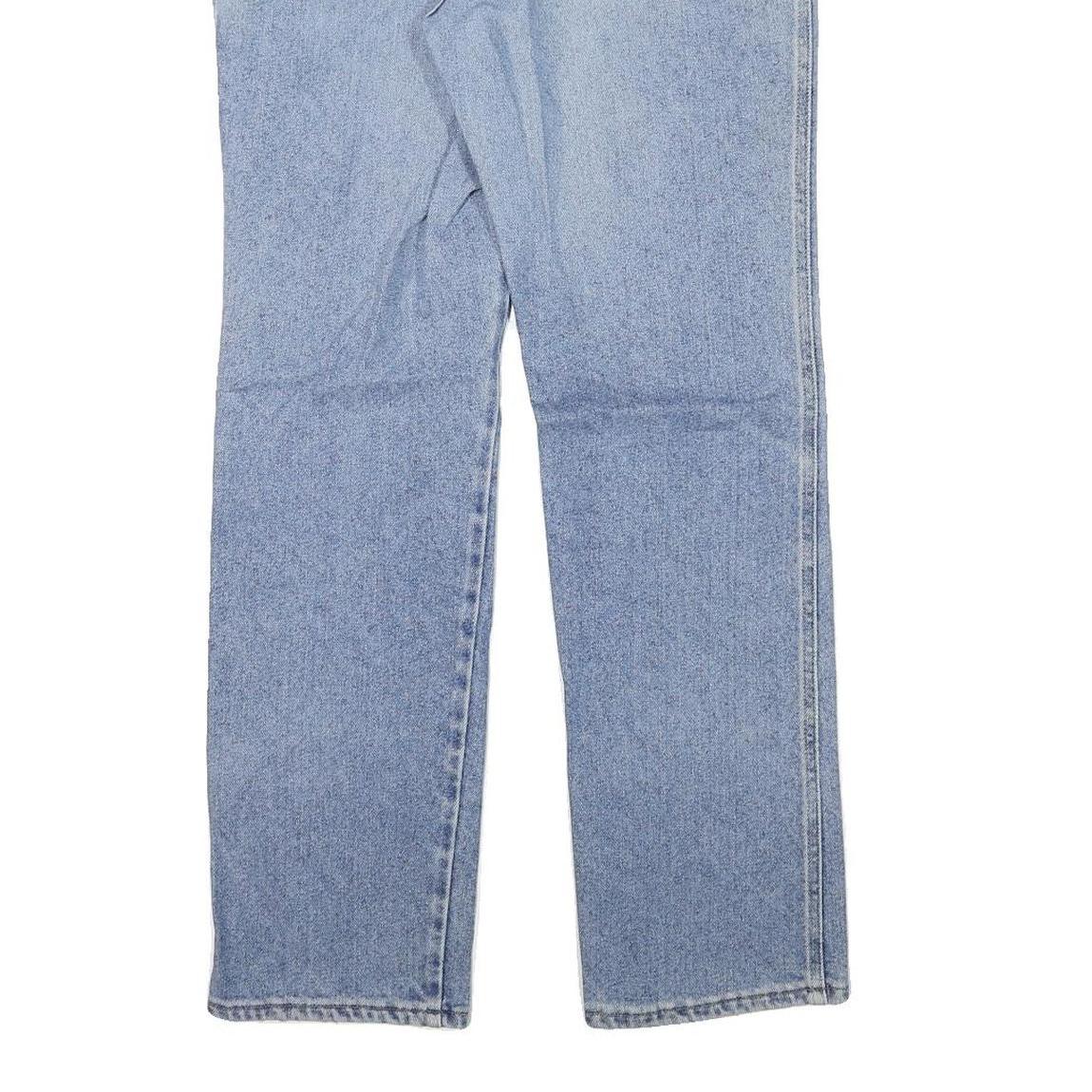 LEE Mens Regular Fit Light Blue Denim Jeans W32 L31 Zip Closure Casual Style