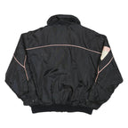 NEWFACE Mens Black & Pink Polyester Blend Zip Jacket L Outerwear Sport Casual