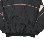 NEWFACE Mens Black & Pink Polyester Blend Zip Jacket L Outerwear Sport Casual