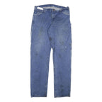 DICKIES Mens Blue Regular Fit Straight Denim W36 L37 Durable Workwear Jeans Zip