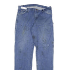 DICKIES Mens Blue Regular Fit Straight Denim W36 L37 Durable Workwear Jeans Zip