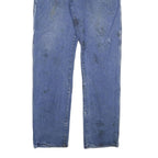 DICKIES Mens Blue Regular Fit Straight Denim W36 L37 Durable Workwear Jeans Zip