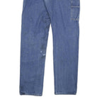 DICKIES Mens Blue Regular Fit Straight Denim W36 L37 Durable Workwear Jeans Zip