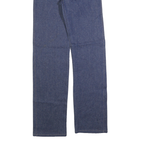 WRANGLER Womens Regular Fit Blue Denim Jeans W27 L34 Classic Straight Cotton Zip