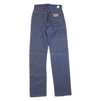 WRANGLER Womens Regular Fit Blue Denim Jeans W27 L34 Classic Straight Cotton Zip