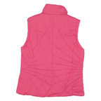 Womens Pink & Pale Pink Reversible Puffer Jacket M Polyester Blend Zip