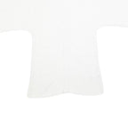 JAEGER Womens White Basic Cotton Top 3/4 Sleeve Round Neck M Casual