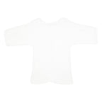 JAEGER Womens White Basic Cotton Top 3/4 Sleeve Round Neck M Casual