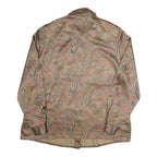 VOLANA Womens Brown Paisley Printed Shirt Long Sleeve Collared L Vintage Style