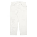 LEVI'S Mens Slim White Jeans Denim W32 L25 Button Cotton Blend Stylish