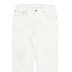 LEVI'S Mens Slim White Jeans Denim W32 L25 Button Cotton Blend Stylish
