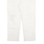 LEVI'S Mens Slim White Jeans Denim W32 L25 Button Cotton Blend Stylish